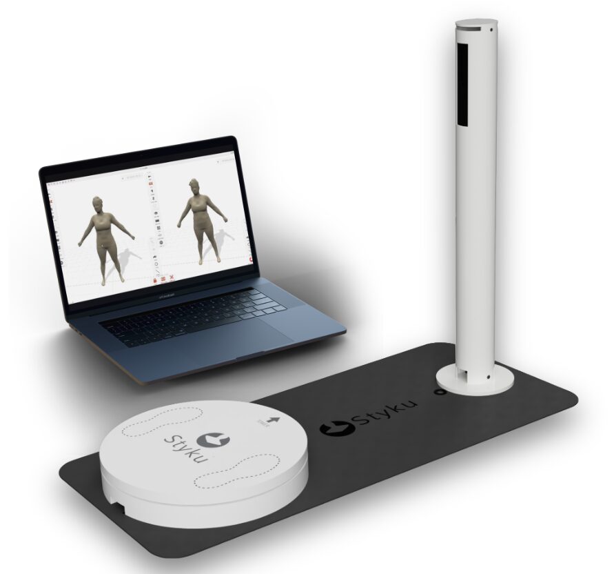 Styku 3D Body Scanning 1 - RejuviLux Wellness, PLLC Styku laptop and scanning device