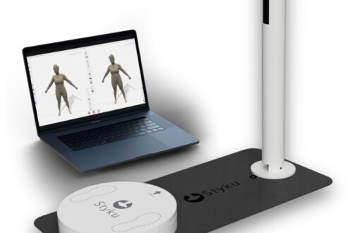 Styku 3D body scanning technology setup