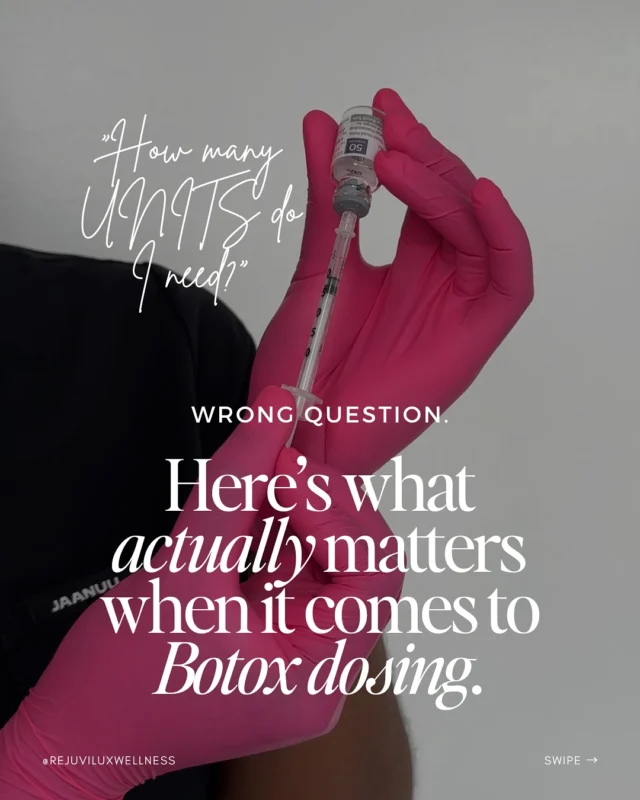 Home 8 - RejuviLux Wellness, PLLC 12 units of Botox isn’t giving “refreshed”…
It’s giving “back in 2 weeks with movement again” 😅💉
Let’s clear this up once and for all ⬇️
✨ Botox dosing isn’t about going “light”
✨ It’s not a flat number you can copy from TikTok
✨ It’s 100% personalized to your face, muscle strength, and movement
Whether you need 20 or 40 units for an area depends on:
🧠 Your anatomy
🎯 Your goals
📆 How long you want results to last
Trying to go too low can actually lead to:
🙃 Shorter wear time
🙃 Patchy movement
🙃 Less predictable results
And you deserve better than that. I’ll always dose based on what’s going to get you the most natural, long-lasting outcome — not what sounds cute on a price list.
Curious what a real Botox plan looks like for your face?
DM me to book a consult — I’ll walk you through everything 💌
— Shani | RejuviLux
Custom care, expert dosing, no guesswork 💫
#sanantoniomedspa #sanantoniomom #sanantoniowomen #botox #jeuveau #xeomin #sanantoniotx #aestheticnursepractitioner